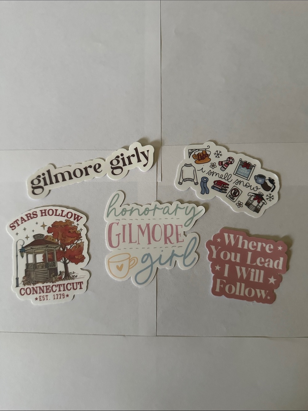 Gilmore Girly Sticker Pack - Pink & Cream Decorative Decals